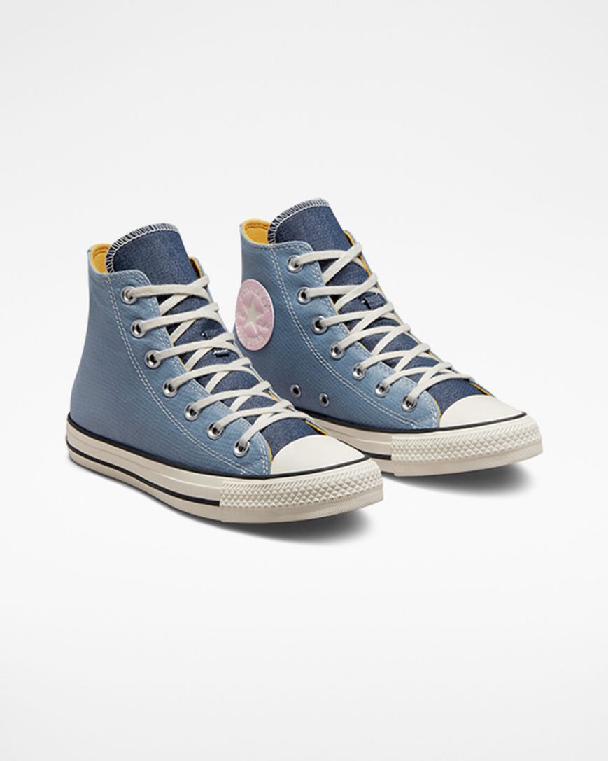 Tenisi Inalti Dama Converse Chuck Taylor All Star Denim Bleumarin | RO AGTUR942